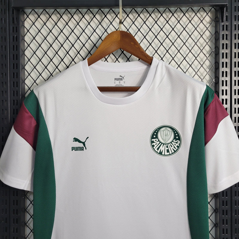 Camisa de Treino Palmeiras 23/24 Puma - Branca e Roxa