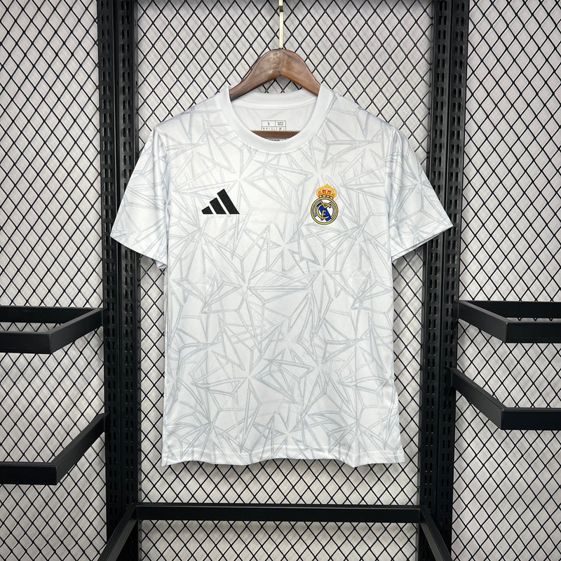 Camisa Real Madrid Pré Jogo 24/25 - Adidas Torcedor Masculina Lançamento