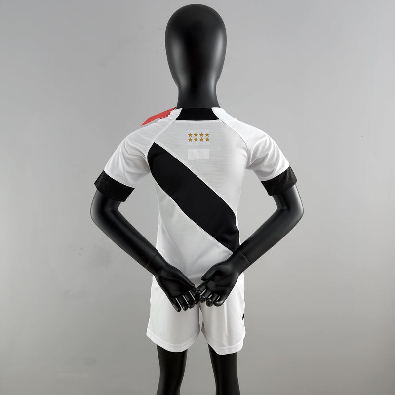 Kit Infantil Vasco 22/23 Kappa - Branco e Preto