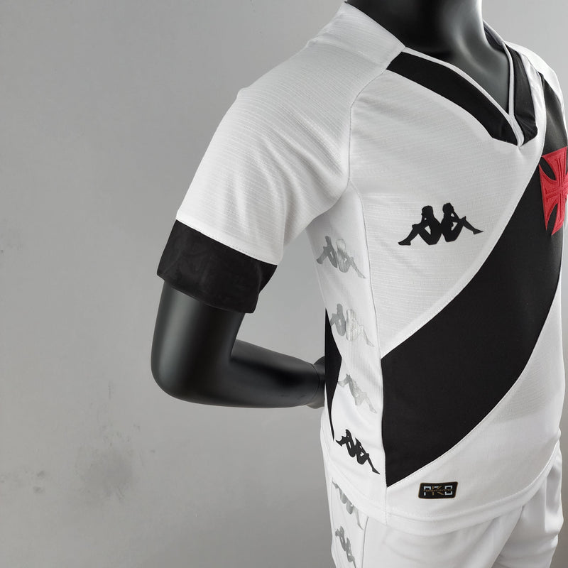 Kit Infantil Vasco 22/23 Kappa - Branco e Preto