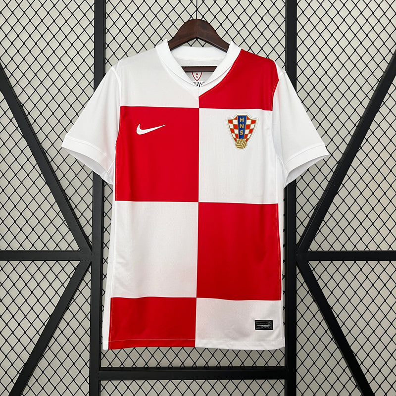 Camisa Croácia Home 24/25 - Nike Torcedor Masculina Lançamento