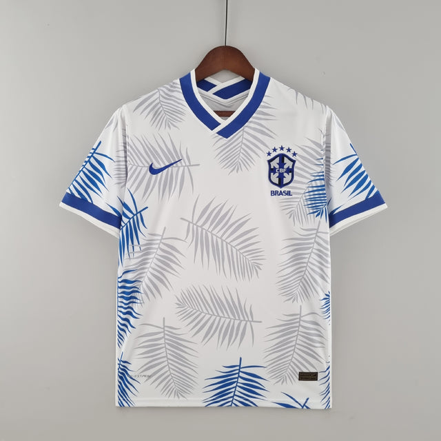 Camisa Seleção Brasil Fourth 2022 Nike - Branco - Conceito Floresta Amazônica