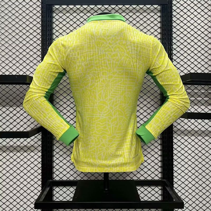 Camisa Manga Longa Seleção Brasil I 2024/25 - Nike - Amarela