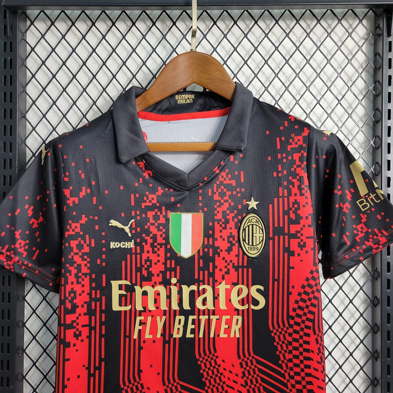 Kit Infantil Milan I 23/24 Puma - Vermelho