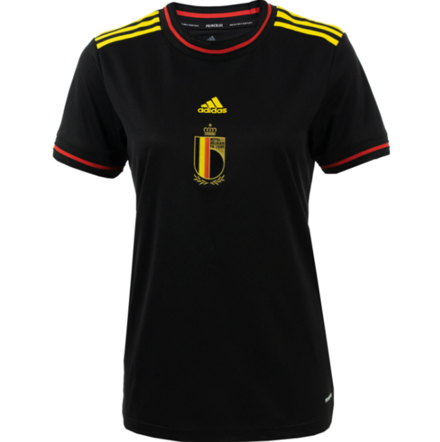 Camisa Feminina Bélgica 22/23 Adidas - Preto