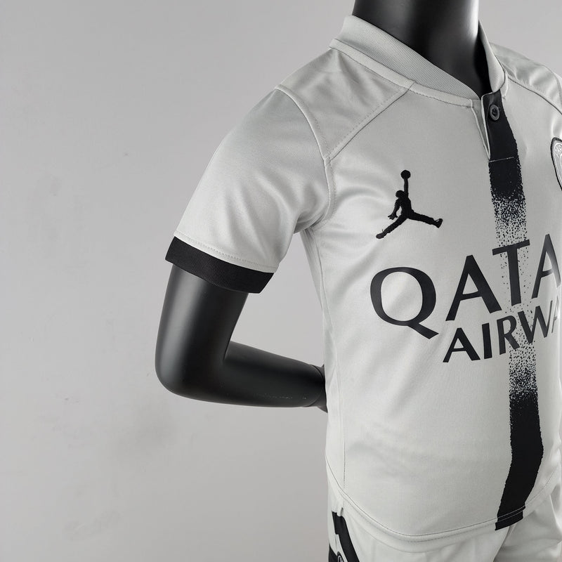 Kit Infantil PSG 22/23 Nike Jordan - Branco