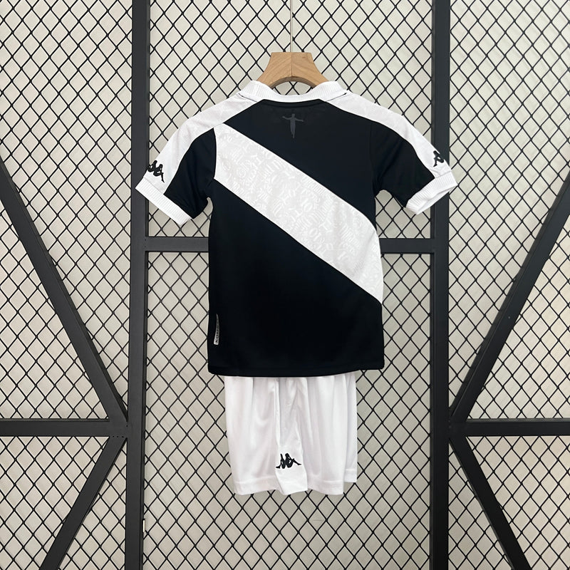 Vasco Infantil II 24/25 - Kappa - Branco e Preto