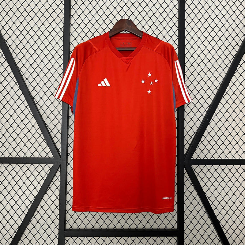 Camisa Cruzeiro Treino Vermelho 24/25 - Adidas Torcedor Masculina