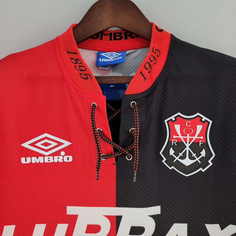 Camisa Flamengo Retrô 100 Aniversário 1994 - Vermelha e Preta