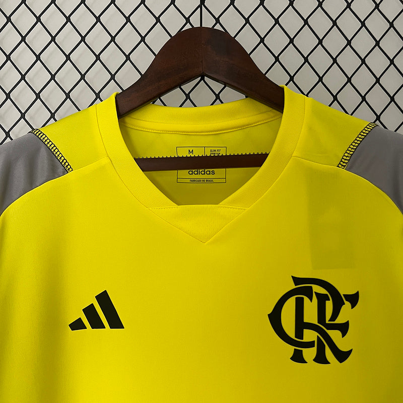 Camisa Flamengo Treino Amarela 24/25 - Versão Torcedor Lançamento