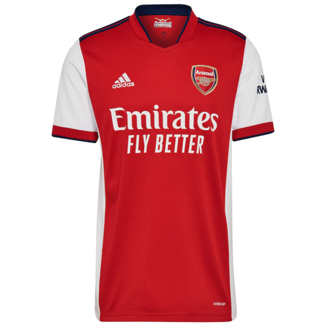 Camisa Arsenal I 21/22 Adidas - Branco e Vermelho