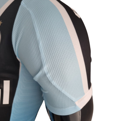 Camisa Grêmio I 22/23 - Preta, Branca e Azul - Umbro - Masculino Jogador