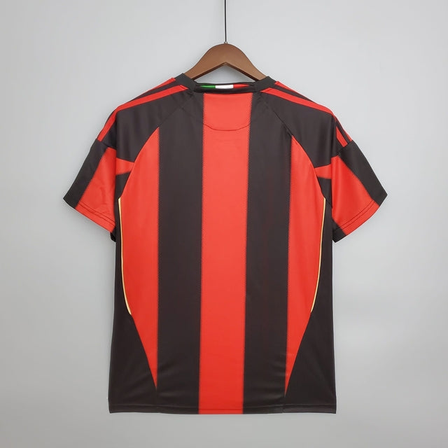 Camisa Milan Retrô 2010/2011 Vermelha e Preta - Adidas