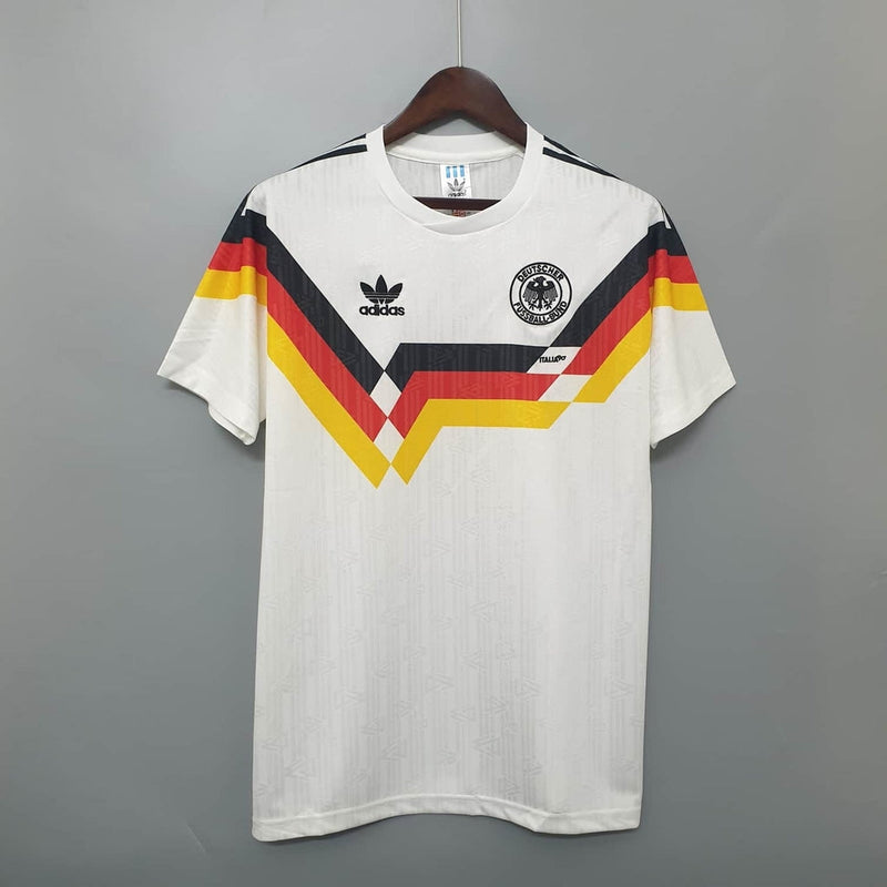 Camisa Seleção Alemanha Retrô 1990 Branca - Adidas