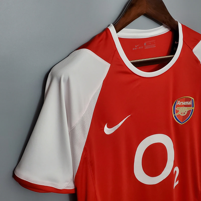 Camisa Arsenal Retrô 2002/2004 Vermelha - Nike