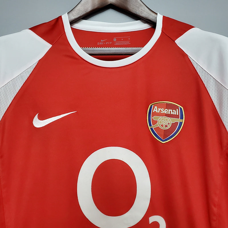 Camisa Arsenal Retrô 2002/2004 Vermelha - Nike