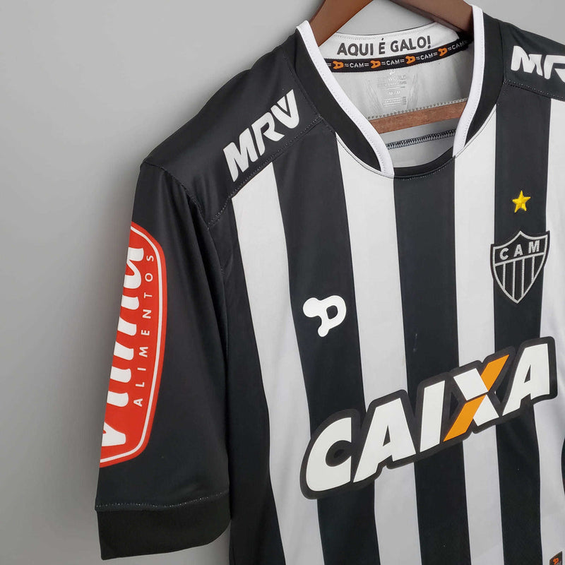 Camisa Atlético MG Retrô 20162017 Preta e Branca - Dry World