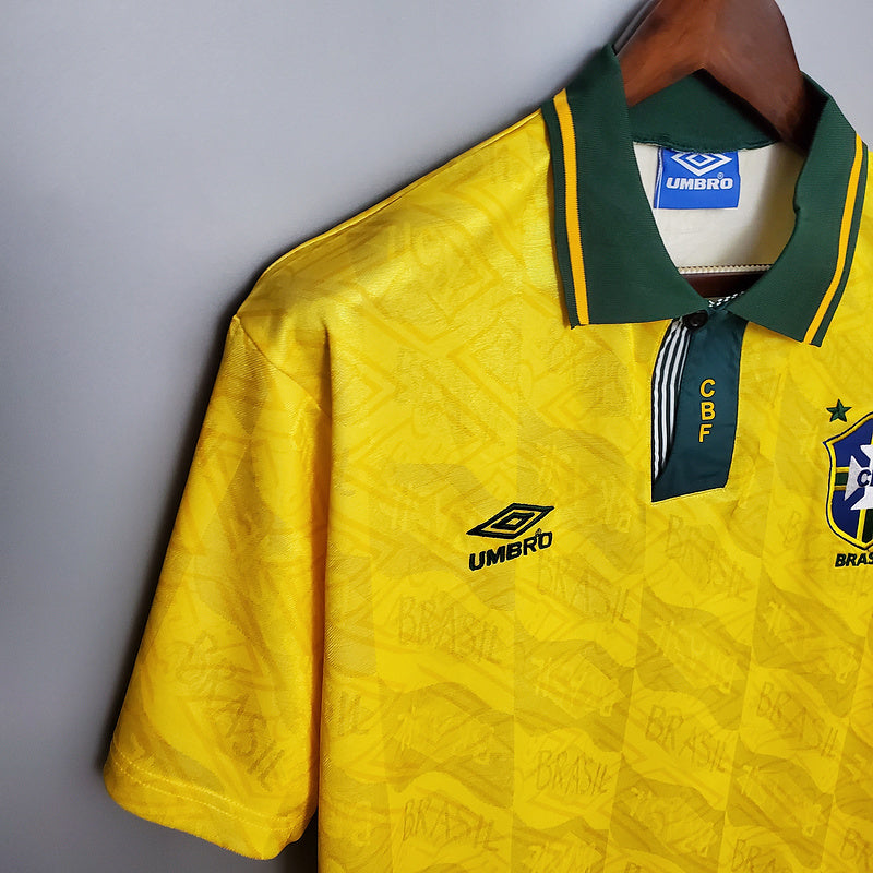 Camisa Seleção Brasileira Retrô 1991/1993 Amarela - Umbro