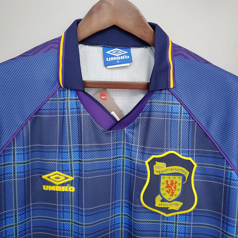 Camisa Escócia Retrô 1994/1996 Azul - Umbro