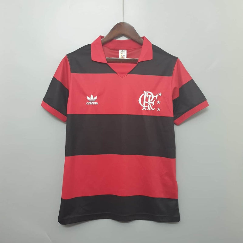 Camisa Flamengo Retrô 1982 Vermelha e Preta - Adidas