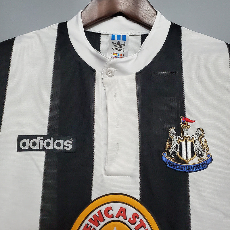 Camisa Newcastle Retrô 1995/1997 Preta e Branca - Adidas