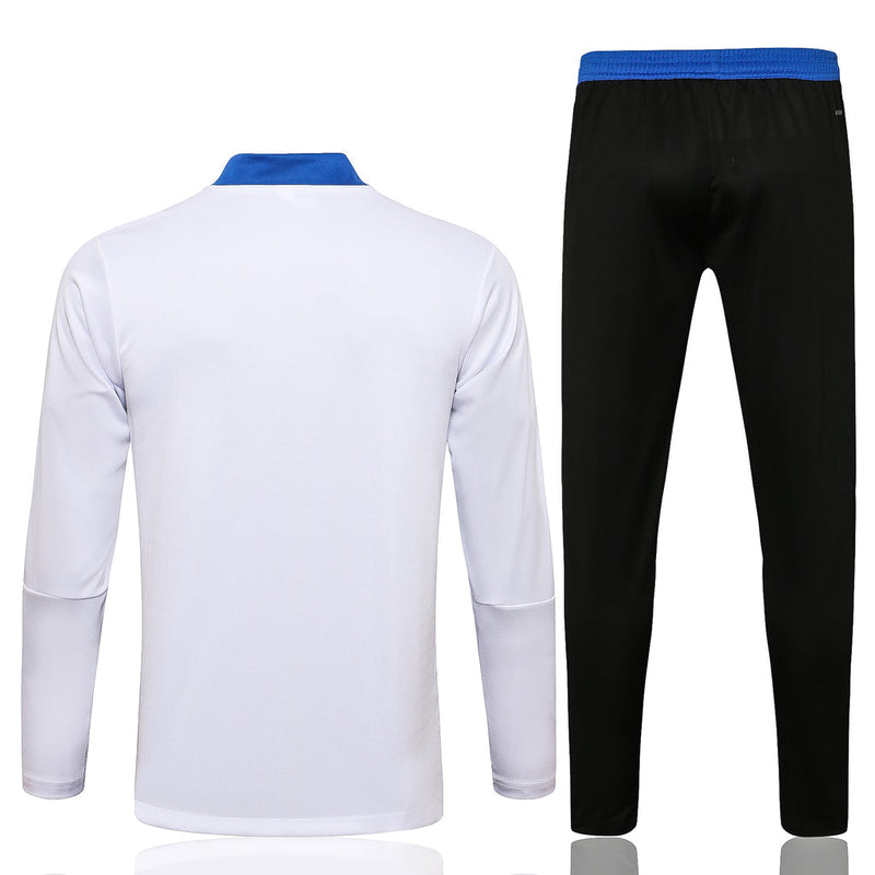 Conjunto Real Madrid 21/22 Branco - Adidas - Com Ziper