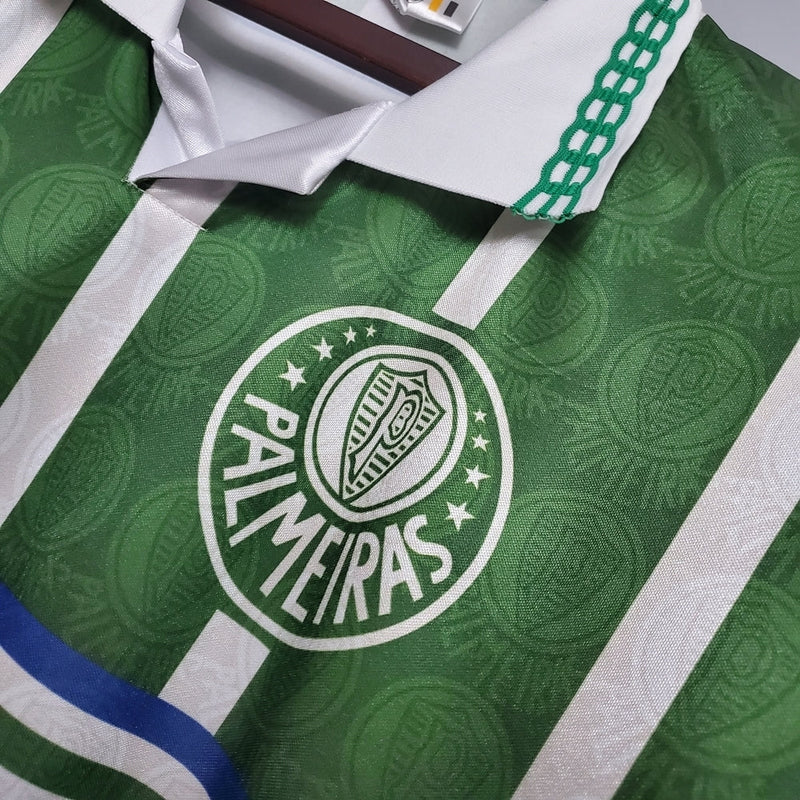 Camisa Palmeiras Retrô 9394 - Rhumell - Verde e Branca