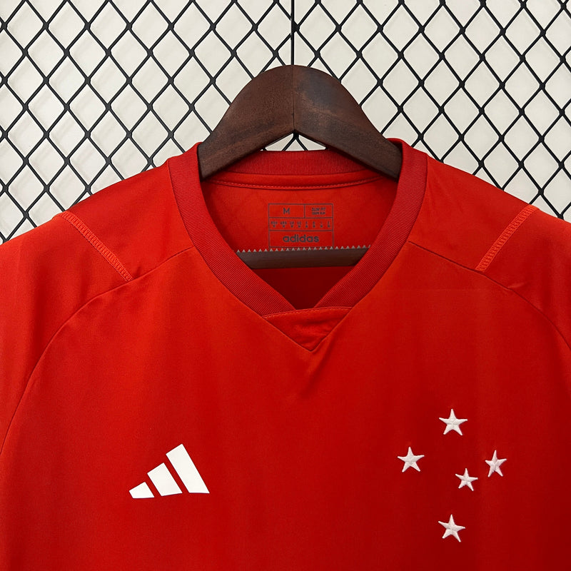 Camisa Cruzeiro Treino Vermelho 24/25 - Adidas Torcedor Masculina