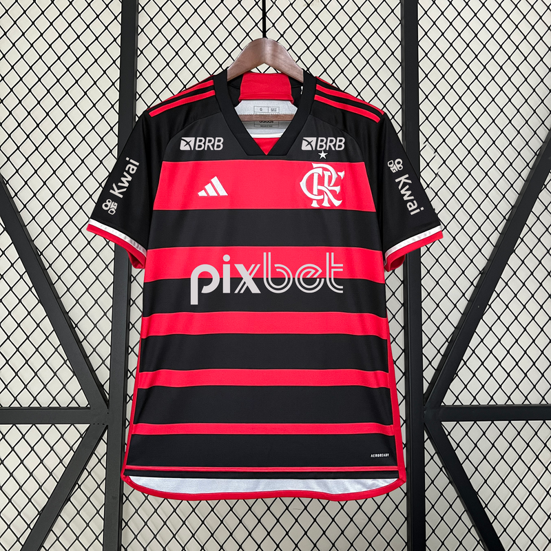 Camisa Flamengo Titular Todos Patrocínios 24/25 - Versão Torcedor