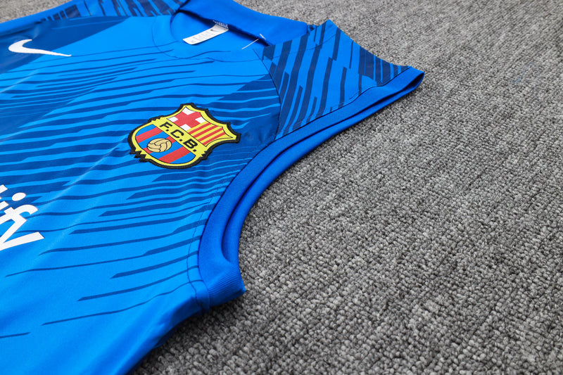 Kit Treino Barcelona 23/24 Nike - Azul