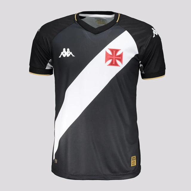 Camisa Vasco I 23/24 Kappa - Preto com listra Branca